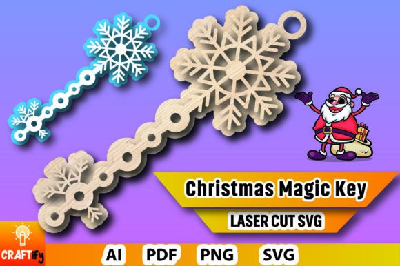 Christmas Magic Key SVG for Winter Amp Branding
