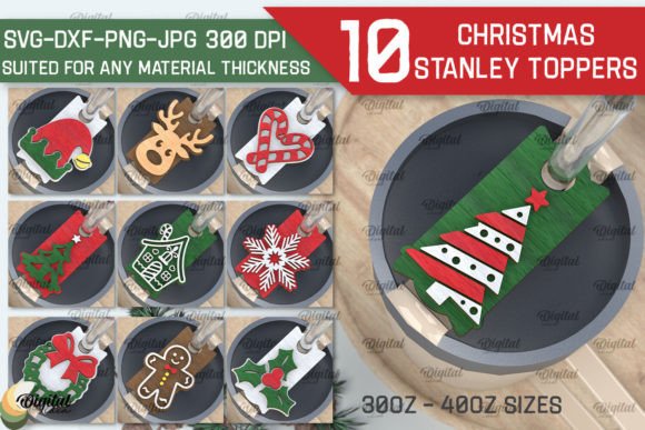 Christmas Stanley Topper Lasercut Bundle: Winter Amp Design