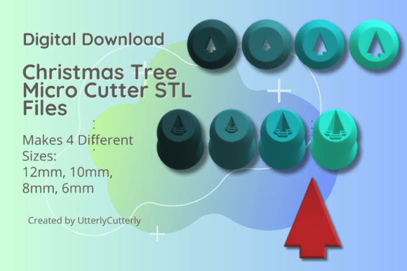 Clay Cutter STL File Christmas Tree 1 Mi: Tools for Branding