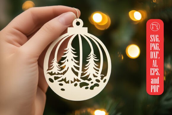 Cricut Christmas Ornament SVG: Winter Amp Design