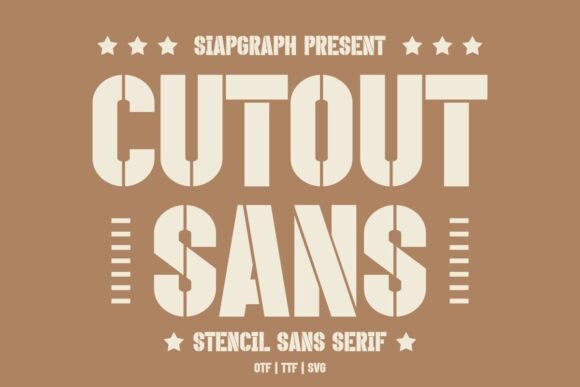 Cutout Sans: A Bold Serif for Modern Branding