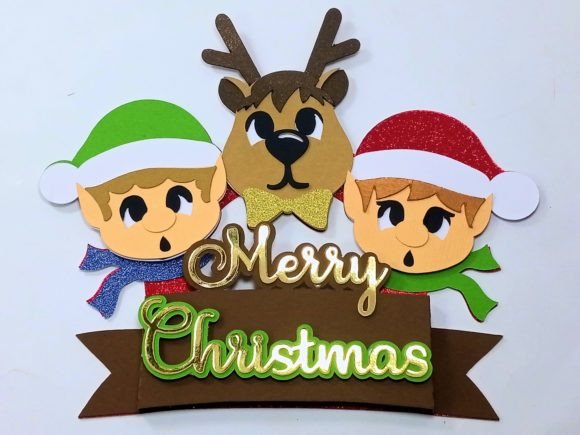 Merry Christmas Cake Topper SVG: A Winter Amp for Blogs