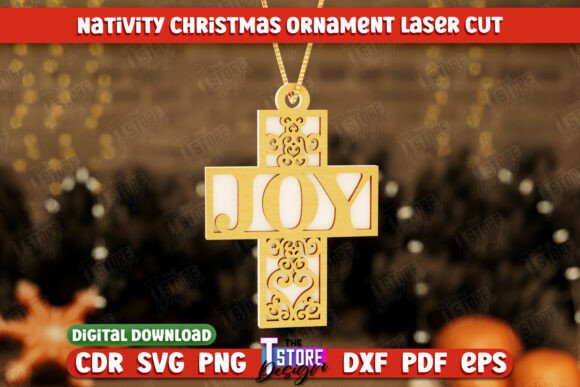 Nativity Scene Christmas Tree Toy CNC for Winter Amp