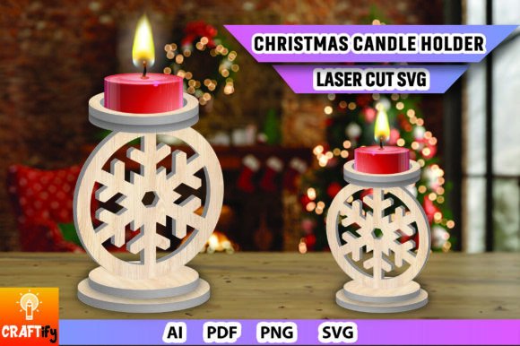 Review: Christmas Candle Holder SVG for Winter Amp