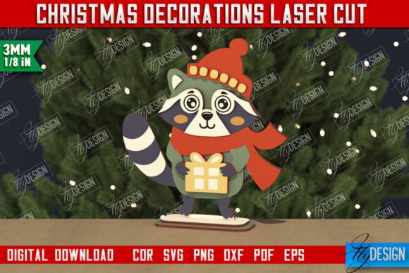 Review: Christmas Decorations Figurine Raccoon for Winter Amp