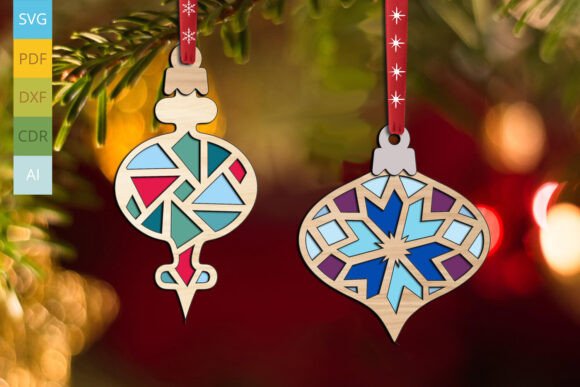 Reviewing 2 Christmas Farm Barn Quilt Ornaments Pr for Winter Amp Projects