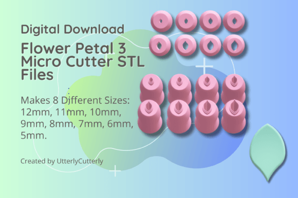 Reviewing the Clay Cutter STL File Flower Petal 3 Micro Cutter for Branding