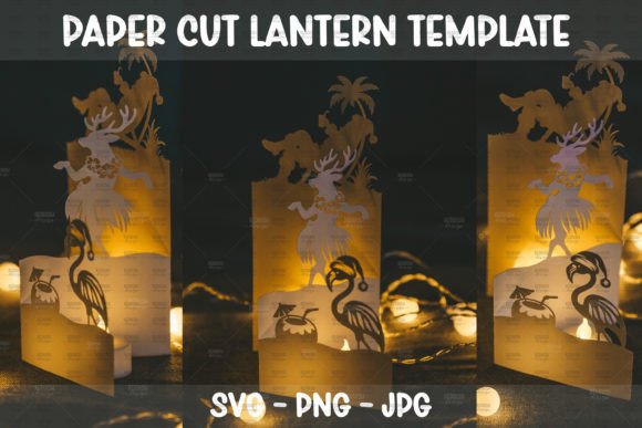 Summer Christmas Paper Cut Lantern SVG Review